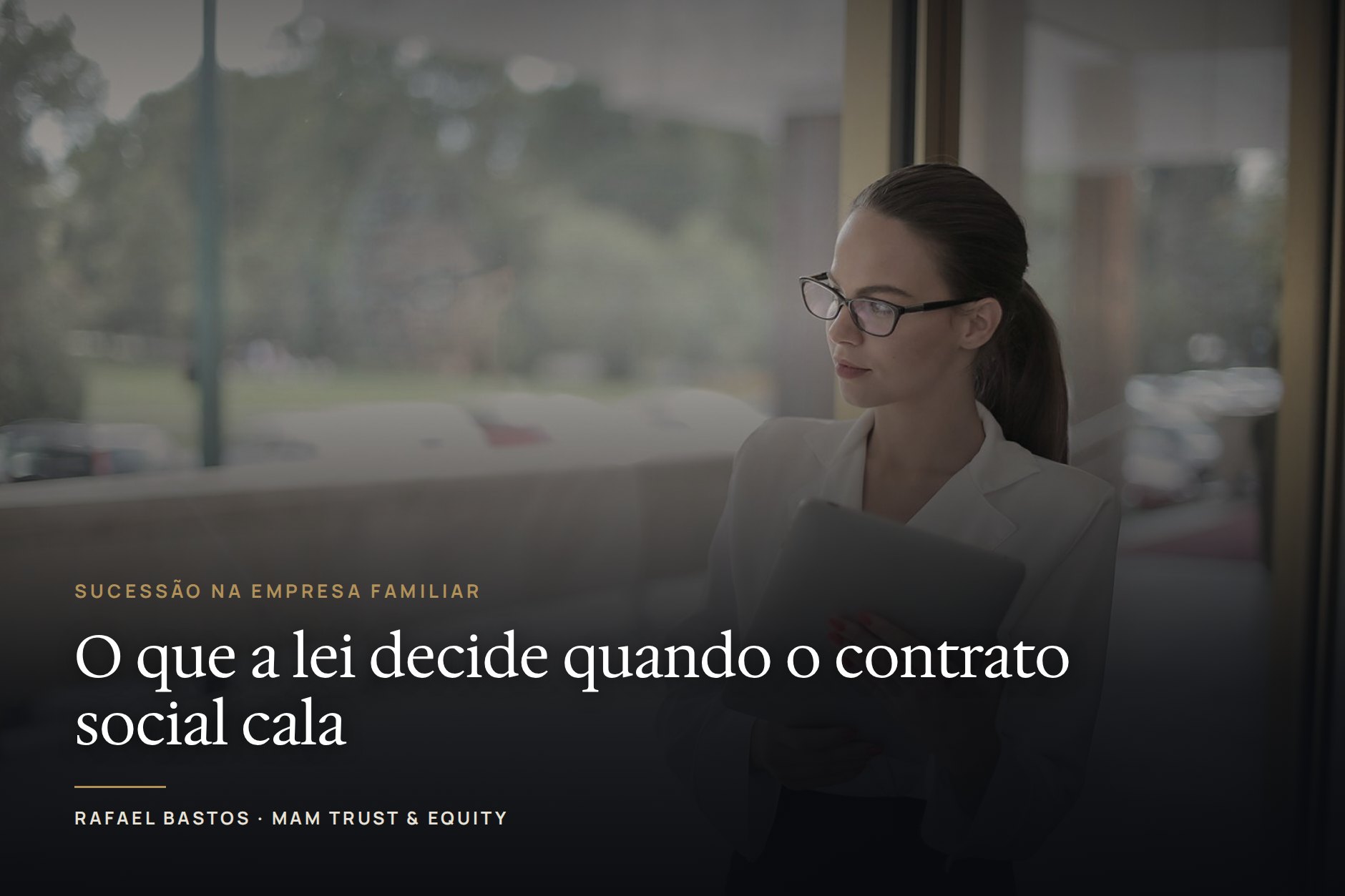 O que a lei decide quando o contrato social cala
